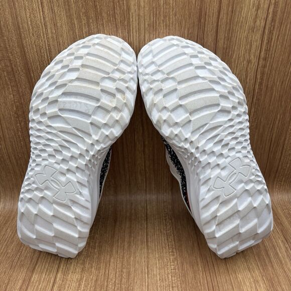 Under Armour SlipSpeed Mega Running Shoe Black White Red Men's size 11.5 Sneaker - Picture 6 of 8